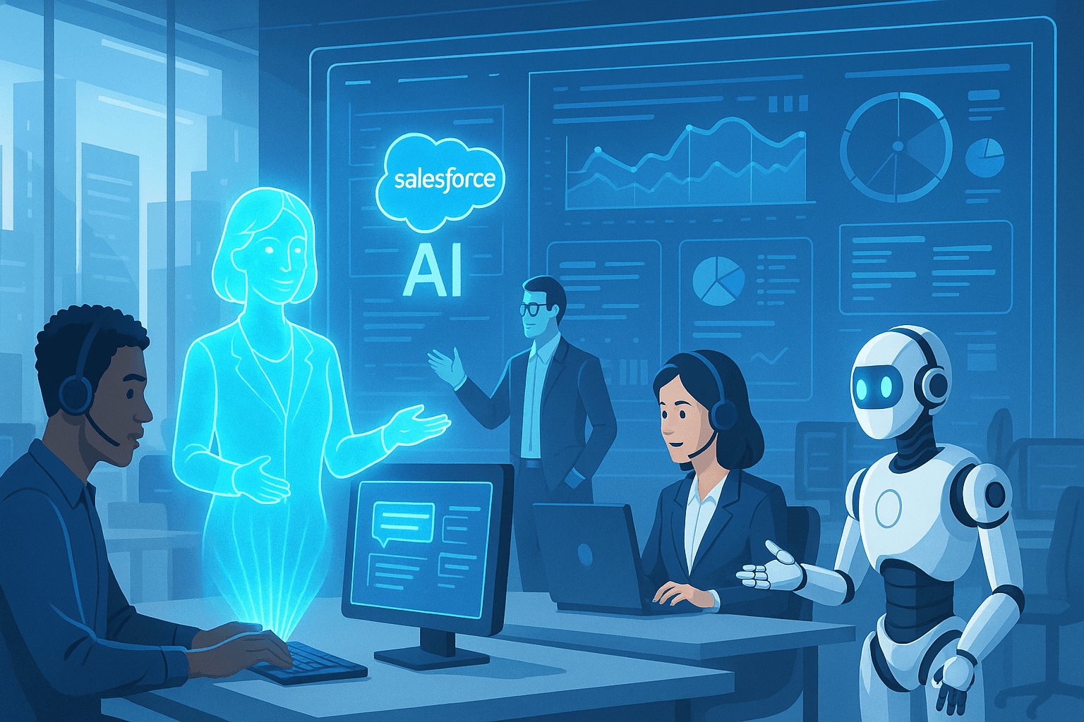 Salesforce Reduce 4,000 Empleos Gracias a Agentes de IA: Una Nueva Era en el Servicio al Cliente